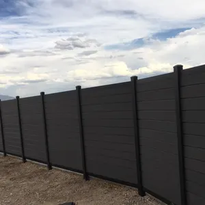 3d Privacy Garden Wall Modern Security Fence Black Horizontal Customized Home Luxury Easy Install Privacy Fence