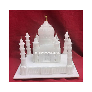 Hermoso Modelo de Mármol Blanco Natural de la India, Taj Mahal, con Acabado Fino de la Mejor Calidad, Diseño Único Hecho a Mano, Ideal para el Día de Acción de Gracias - Product Image 1