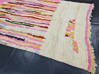 Grand tapis Boujaad 6x9 tapis marocain en laine fait main berbère rose orange Boho Design abstrait confortable tapis de grande surface bureau chambre
