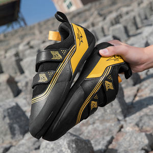 รองเท้าปีนเขาแบบมืออาชีพสีดำ-เหลือง ขายส่ง ผ้าถักด้านบน ซับในผ้า รองเท้ากีฬาสำหรับผู้ชาย/ผู้หญิง รองเท้าฝึกซ้อม รับสั่งซื้อจำนวนมาก - Product Image 4
