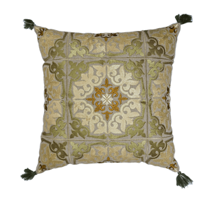 Fundas de Almohada y Cojines con Patrón de Celebridades Modernas, Apliques Hechos a Mano, Bordados, 100% Algodón Ecológico, Cierre de Cremallera - Product Image 1