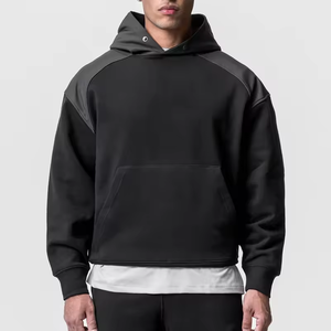 Custom Hoodies <b>Men's</b> hoodie fit boxy Heavy Weight Puff Printing Oversized Streetwear <b>Pullover</b> boxy cropped <b>Men</b> Hoodies - Product Image 3