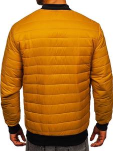 Chaqueta Bomber Ligera de Lona, Transpirable, Talla Grande, Corte Ajustado para Hombre, Bordada, Cortavientos, Ecológica, para Entrenamiento al Aire Libre - Product Image 3