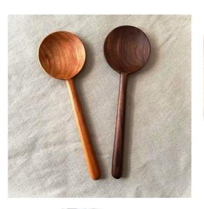 water wave texture <b>set</b> of 2 Spoon and Strainer colander Natural Acacia Mango wood Kitchen <b>Tools</b> <b>Set</b> Made In India - Product Image 3