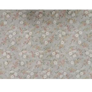 Premium Quality Woven Soft <b>White</b> Cotton Fabric 3D Floral Applique Print <b>for</b> <b>Girls</b> Fashion Apparel Dressmaking Reasonable Price - Product Image 1