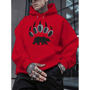 Sweat-shirt à capuche pour homme - Imprimé - Pull à capuche en velours doux pour l'automne/hiver/printemps - Streetwear surdimensionné - Quotidien et formel - Product Image 1