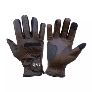 Gants d'équitation antidérapants professionnels pour hommes Logo personnalisé Design été cuir synthétique matériel équipement d'équitation équestre - Product Image 1