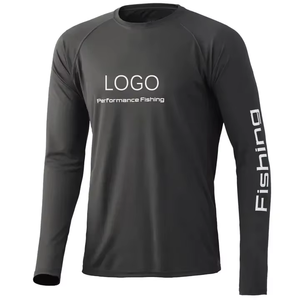 Ropa de pesca con LOGO Sublimado Impreso UV Protección solar Ligero UPF 50 Manga larga transpirable de secado rápido - Product Image 5