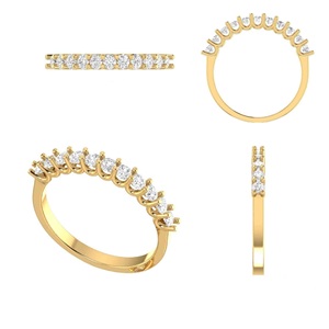 Lujosos Anillos de Compromiso de boda de Plata de Ley 925 con ajuste de punta de circón para mujer para fiesta de regalo de aniversario - Product Image 3