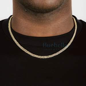 Gran oferta, cadena de eslabones cubanos de 5mm, probador de diamantes de moissanita de una fila, joyería fina de 925 chapada en oro y plata de 18 quilates - Product Image 2