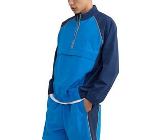 Veste Pull Coupe-Vent en Nylon Personnalisé Vente en Gros Tissu en Polyester Vêtements de Sport Extérieur Design Personnel Vêtements Décontractés Veste de Pluie - Product Image 4