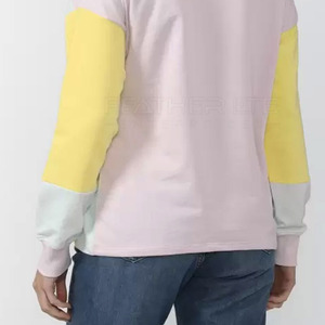 2024 nueva moda 100% algodón Streetwear Sudadera de cuello redondo de gran tamaño para mujer precio bajo en Stock - Product Image 6