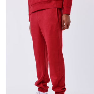 OEM 100% algodón 465 GSM peso pesado de gran tamaño en blanco Casual cómodo con capucha Jogging traje Streetwear transpirable chándal - Product Image 4