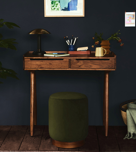 Gabinete de madera moderno con tres cajones y patas en ángulo - Product Image 6