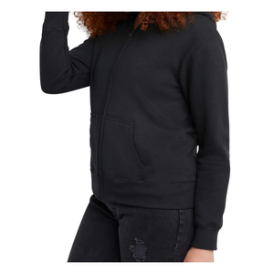 เสื้อสวมหัวผ้าคอตตอนใส่สบายสำหรับผู้ชาย, กางเกงกันหนาวมีซิปเต็มรูปแบบปักพัฟสีทึบระบายอากาศได้ดีสำหรับฤดูหนาว - Product Image 3