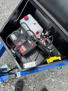 Livraison gratuite 6X12 10000 GWR Remorque à benne basculante Pompe 12V pour le travail et l'agriculture Compacte, solide et facile à remorquer - Product Image 3