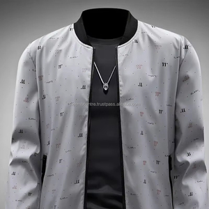 Blouson aviateur pour hommes fait sur mesure avec col montant Veste de taille plus de qualité avec logo pour hommes prix - Product Image 1