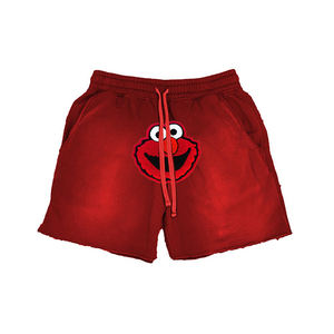 Short de sport personnalisé pour hommes, lavé à l'acide, vêtements de sport vintage de haute qualité, taille basse, imprimé logo, délavé au soleil, décontracté - Product Image 4