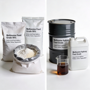 Polvo de DL Metionina y Líquido de Metionina Hidroxilada para Alimento de Aves de Corral - Product Image 1