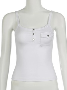 Nueva ropa con estampado personalizado para mujer, Top corto de verano para chicas calientes, camisetas sin mangas sexis sin costuras, camisola sin espalda - Product Image 3