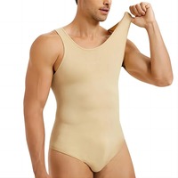 Sous-vêtements de compression amincissants pour hommes, effet ventre plat, thermiques, en Spandex/Nylon/Coton, à séchage rapide, respirants et modelants