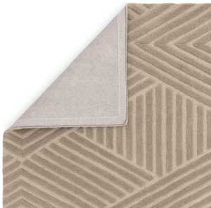 Tapis moderne en laine beige foncé tufté à la main 9X12 tapis chambre salon taille personnalisable coloré 8X10 coureur disponible - Product Image 3