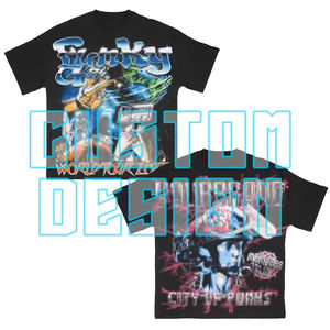 Camiseta Gráfica Streetwear para Hombre, Algodón Pesado, Corte Holgado Oversize, Estampado Personalizado con Logo, Venta al por Mayor - Product Image 3