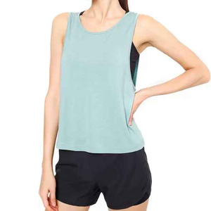 <b>Women's</b> Custom Design Gym Tank Top <b>Singlet</b> 100% Polyester Jersey Long Length Sublimation Print for Adults - Product Image 2