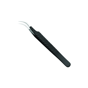 Pinzas de extensión de pestañas antiestáticas de acero inoxidable de alta calidad profesional de 65 grados delgadas de 10mm Aplicación de pestañas de volumen nuevo - Product Image 4