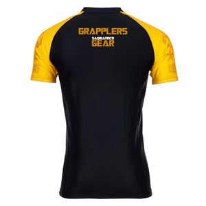 Meilleur MMA jaune Rashguard natation chemises à manches courtes Kickboxing Jiu Jitsu Rashguard & Bjj Gear - Product Image 2