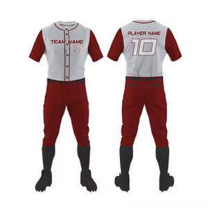 Uniforme de softbol hecho en Pakistán Venta caliente Uniformes de softbol Oem Sublimación personalizada Cuello en V Uniformes de softbol para hombres Set - Product Image 3