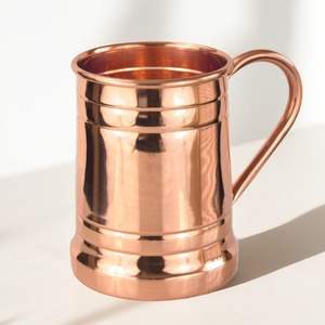 Hammered <b>Copper</b> Goblet-Style Drinking <b>Cups</b> with Curved Base for Elegant Home Serveware & Drinking Use - Product Image 6