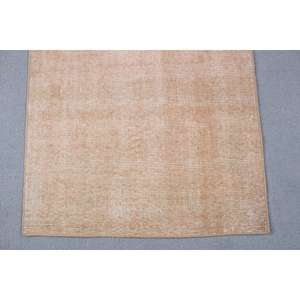 Alfombra de 2.2x2.9 pies, Alfombra Turca Vintage, Alfombra con Estampado Animal Marrón - Product Image 5