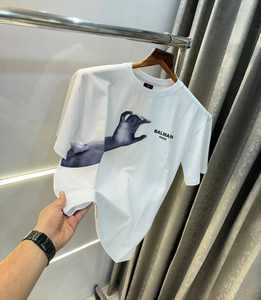 เสื้อยืดสตรีทแวร์หรูหราสำหรับผู้ชาย ผ้าฝ้าย 100% ถักแบบเรียบ ดีไซน์วินเทจลายหัวกะโหลก ล้างสีแบบแอซิด สไตล์ไฮสตรีท - Product Image 6