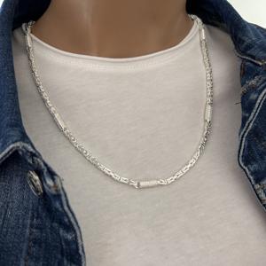 Collar de piedra de circón de Hip Hop bizantino de 4,6mm, collar de rey enorme para fiestas, joyería fina al por mayor, Plata de marinero para hombres - Product Image 4