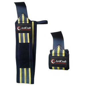 Adjustable Breathable Elastic Polyester <b>Wrist</b> Support for <b>Weight</b> Lifting Custom Logo Gym Wrap for Sports Fitness - Product Image 2