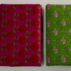 Tela Brocada de Algodón Tejida con Estampado de Puntos, Artesanía Tradicional India - Product Image 1