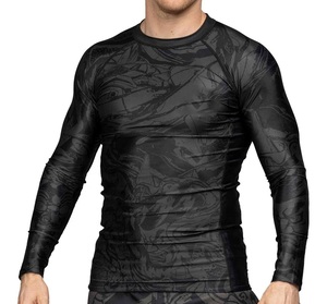 Nouveau Grappling Mma Rash Guard Sublimation Compression Shirt Bjj Rashguard personnalisé imprimé hommes hommes technologie Oem chemise à manches longues - Product Image 6