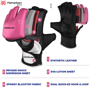 Meilleure vente gants de MMA en cuir boxe entraînement professionnel gants de combat MMA pour hommes approvisionnement direct d'usine - Product Image 3