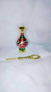 Zakariya Manufacturing - Porta Kohl Surma Dani de Latón Puro, Regalo Islámico, Organizador de Cosméticos para Polvo de Delineador de Ojos Árabe, Decoración de Maquillaje - Product Image 4