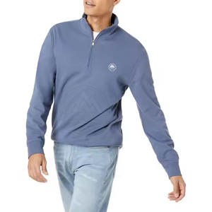 High Quality <b>Mens</b> Fashion Clothing Outdoor Casual Relaxed Fit <b>Quarter</b> <b>Zip</b> Pullover Sweatshirts - Product Image 1