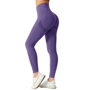 High Waisted Booty Butt Lifting Sexy Seamless Workout Tight Scrunch <b>Women</b> Leggins Yoga Pants <b>Leggings</b> - Product Image 2