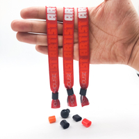 Expédition rapide par avion VIP, bracelets en tissu personnalisés pour fête, impression personnalisée, à usage unique, bracelets en tissu pour festival, concert, fête