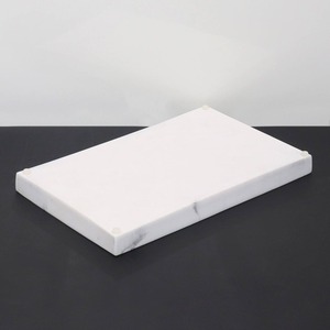 ถาดหินอ่อนเรียบง่ายทันสมัยทำด้วยมือเป็นมิตรต่อสิ่งแวดล้อมอุปกรณ์จัดระเบียบเครื่องประดับดูแลผิวอเนกประสงค์ - Product Image 3