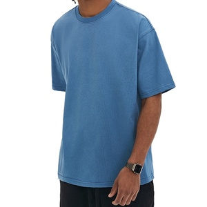 เสื้อยืดคอกลมสำหรับผู้ชายผ้าคอตตอน100% โอเวอร์ไซส์ออกแบบได้ตามต้องการโลโก้สีที่เป็นมิตรต่อสิ่งแวดล้อมระบายอากาศได้ดีมีคุณภาพสูง - Product Image 3