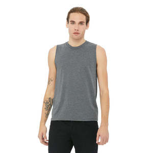 Vêtements de sport pour hommes, débardeur de musculation pour hommes, vêtements de sport de fitness, débardeurs sans manches respirants, fabriqués au Pakistan - Product Image 2