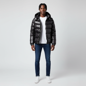 Veste bomber pour homme, best-seller, vêtements décontractés personnalisés, streetwear, col montant, à capuche, épaisse, imperméable, respirante, hiver 2026 - Product Image 5