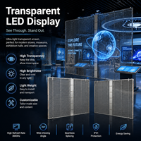 Écran LED transparent Topvision 60W à économie d'énergie pour la signalisation aéroportuaire et la décoration des atriums de centres commerciaux intérieurs