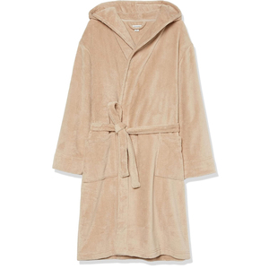 Albornoz de felpa hasta la pantorrilla para hombre 2024, albornoz de cuerpo suave y cómodo básico de Color sólido personalizado para venta al por mayor - Product Image 4