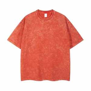 Camisetas de lavado ácido con logotipo personalizado para hombre, camisetas de manga larga de gran tamaño para equipo Fitness, ropa de calle, Jersey térmico, camisetas de lavado ácido para hombre - Product Image 1